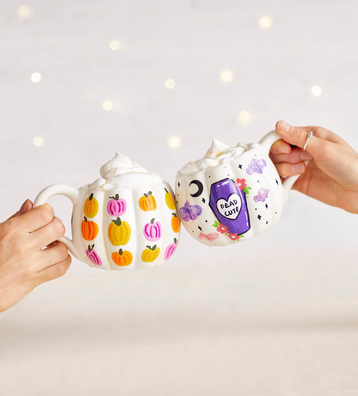 Halloween Pumpkin Paint-a-Mug x2