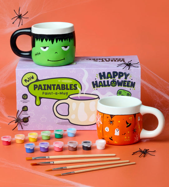 Mugs d’Halloween à Peindre x2