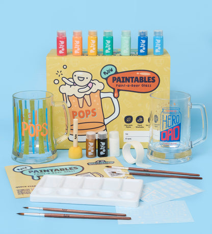 Verre à Bière à Peindre pour la Fête des Pères