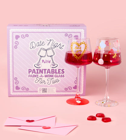 DIY Date Night: Wine Glass & Pottery Kit Bundle