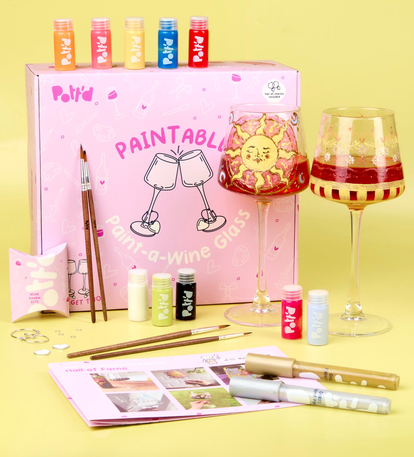 Tassen- & Weingläser-Set zum Bemalen