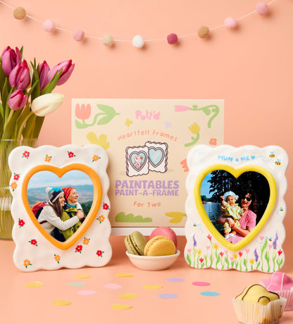 Handmade Moments: Set Candele in Argilla & Cornici da Dipingere