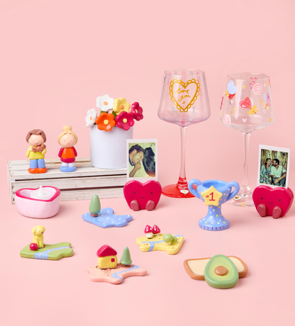 DIY Date Night: Wine Glass & Pottery Kit Bundle