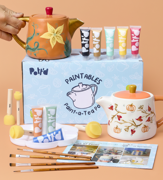 Autumn Paint-a-Tea Pot