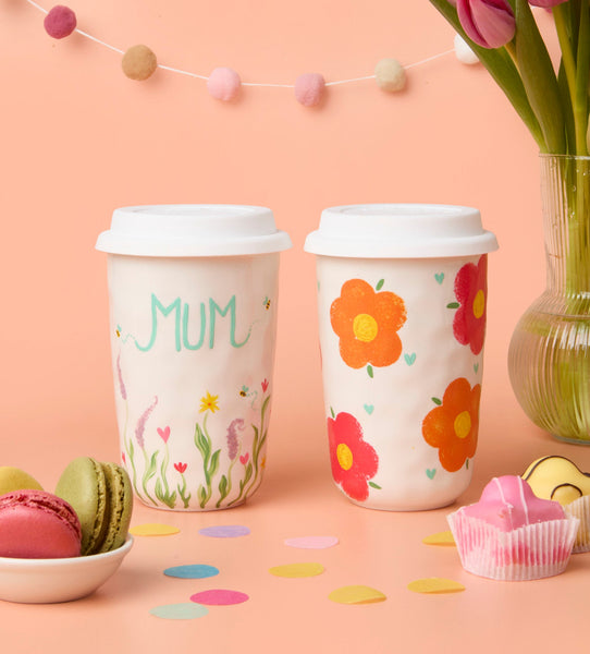 Pack Taza de Viaje para Pintar para Mamá