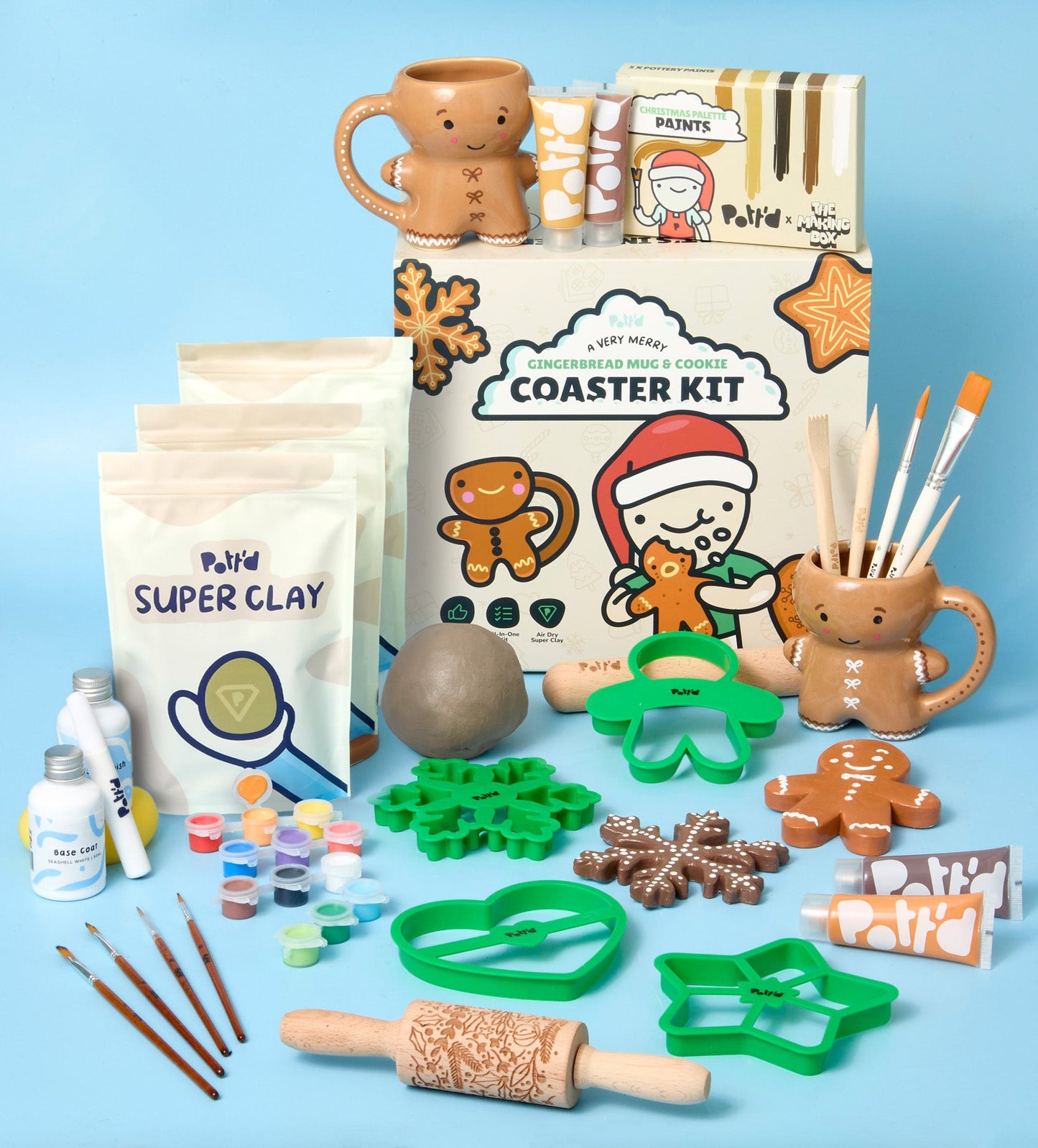 Kerstkoekjes Onderzetterset