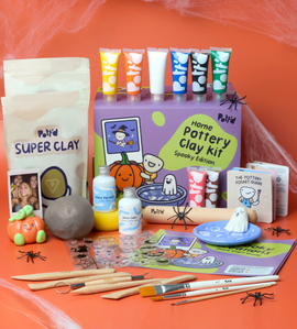 Töpfer-Kit für zu Hause: Halloween-Edition