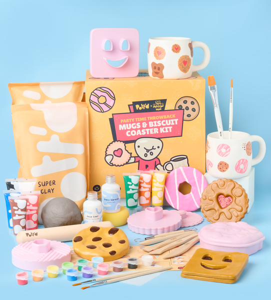 Party Time Throwback : Kit Mugs & Sous-Verres Biscuits