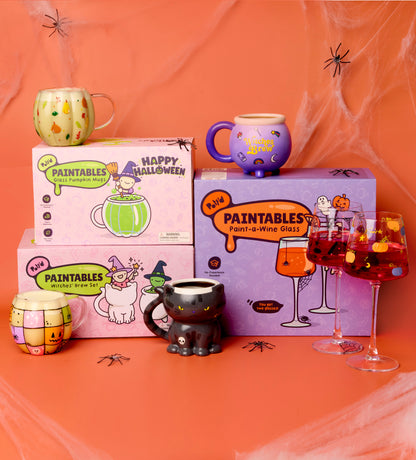 Halloween-Malvorlagen-Trio