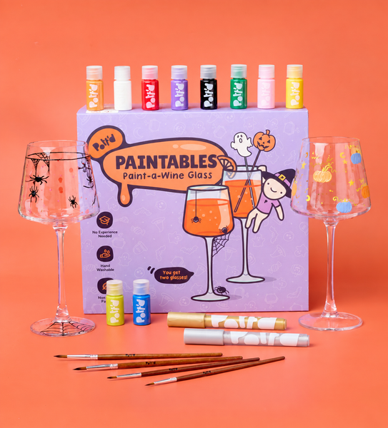 Halloween Wine Glass Painting Kit