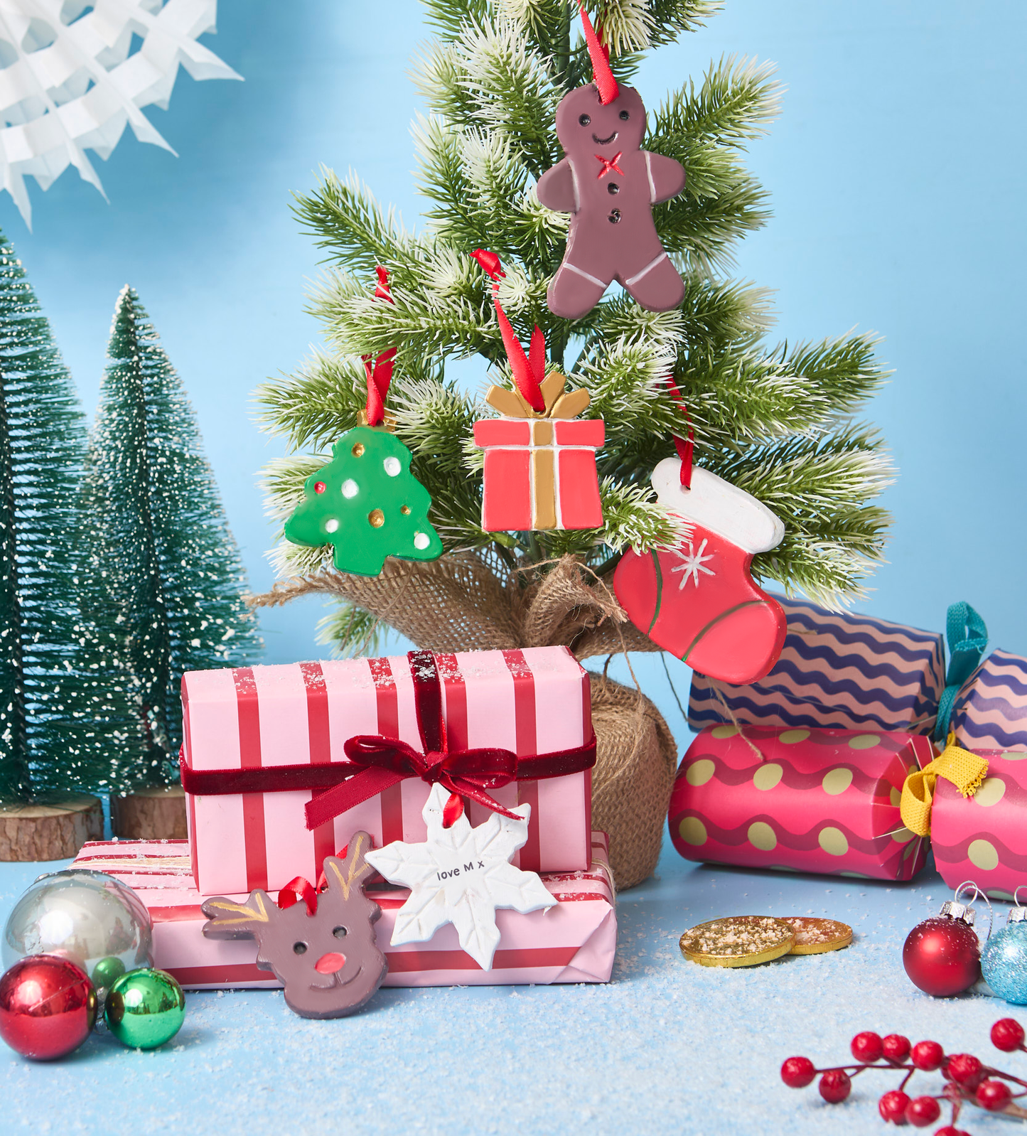 Kit Décorations et Étiquettes Cadeaux de Noël