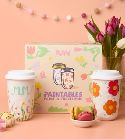 Mum's Masterpiece to Go: Travel Mug Painting Kit