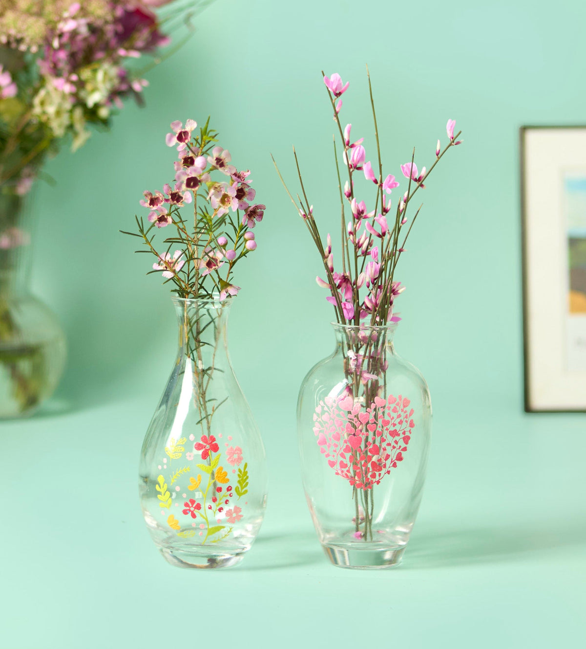 Glasvase Bemalen Set x2 – Pott'd EU