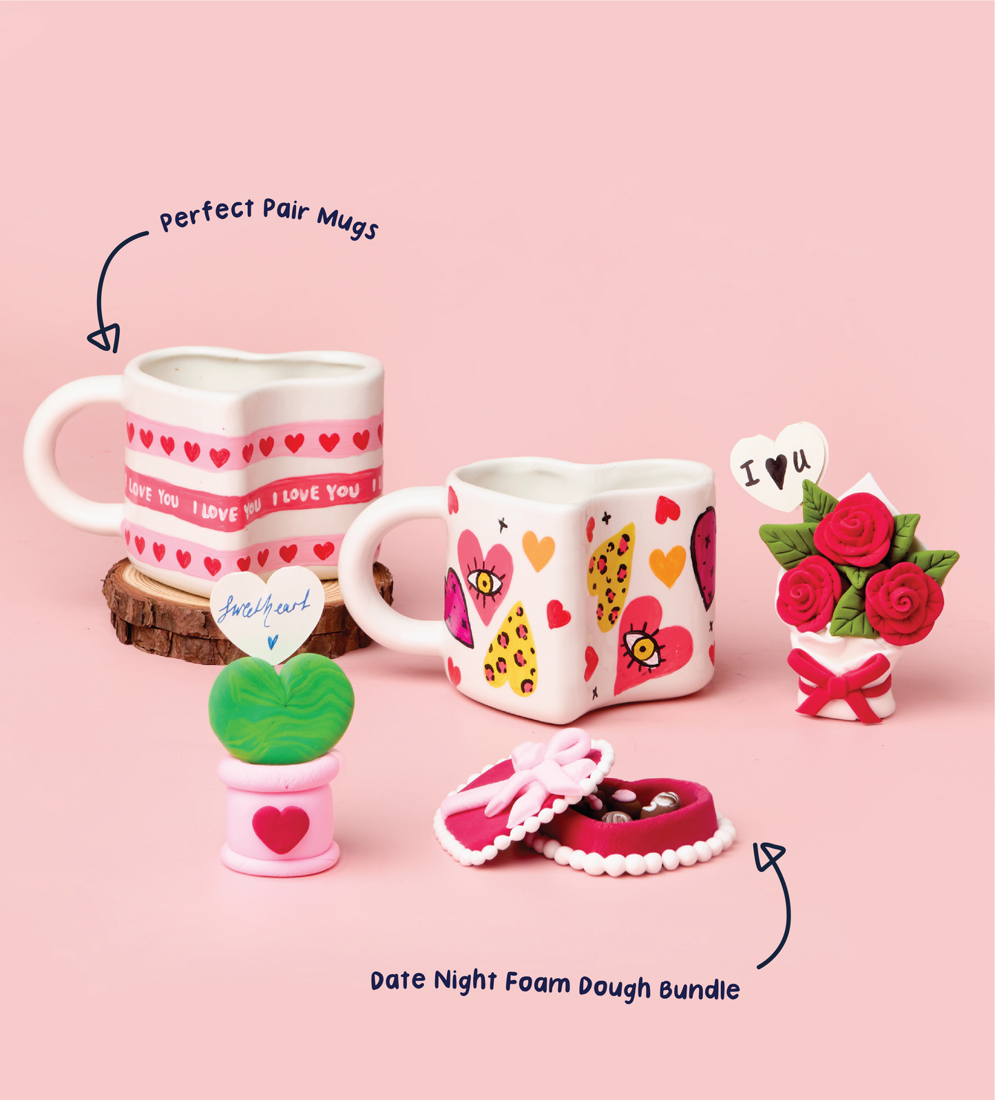 Date Night Mugs & Foam Dough Bundle