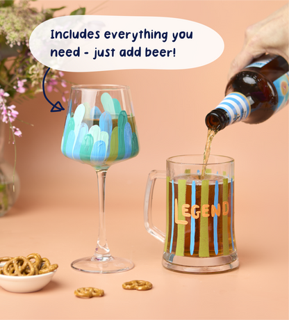 Schilder-je-eigen Bier- en Wijnglas