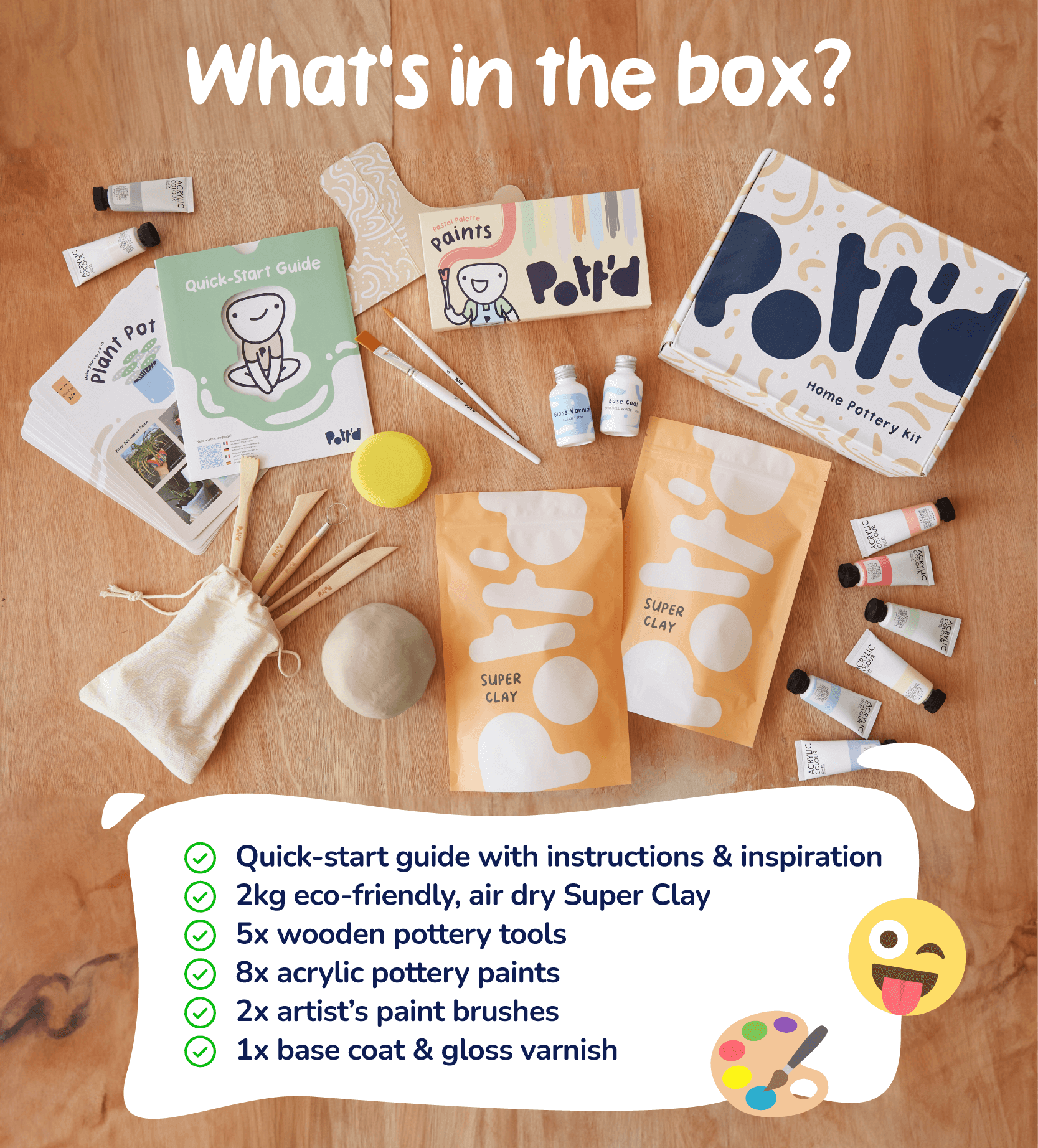 Pottery Storage Kit Home Pottery Kits for Beginners - Pott'd – Pott'd EU