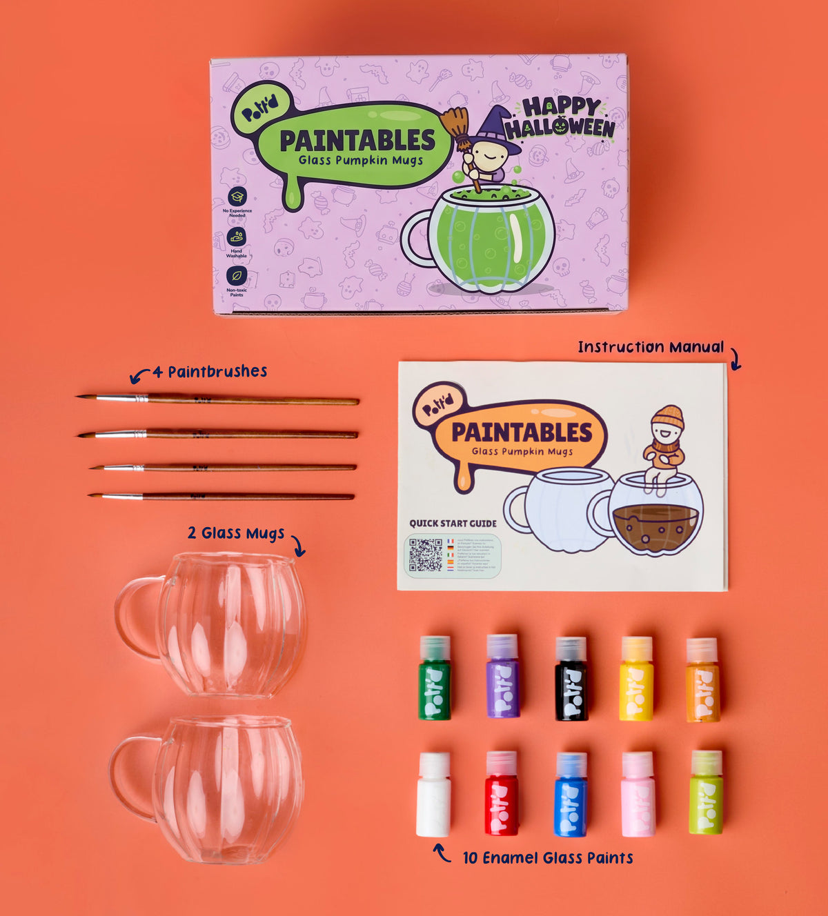Kürbisbecher-Malpaket