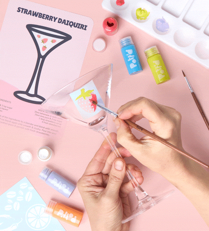 Paint-a-Cocktail Glass