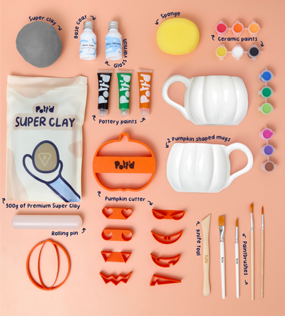 Set Citrouille : Sous-verres & Mugs