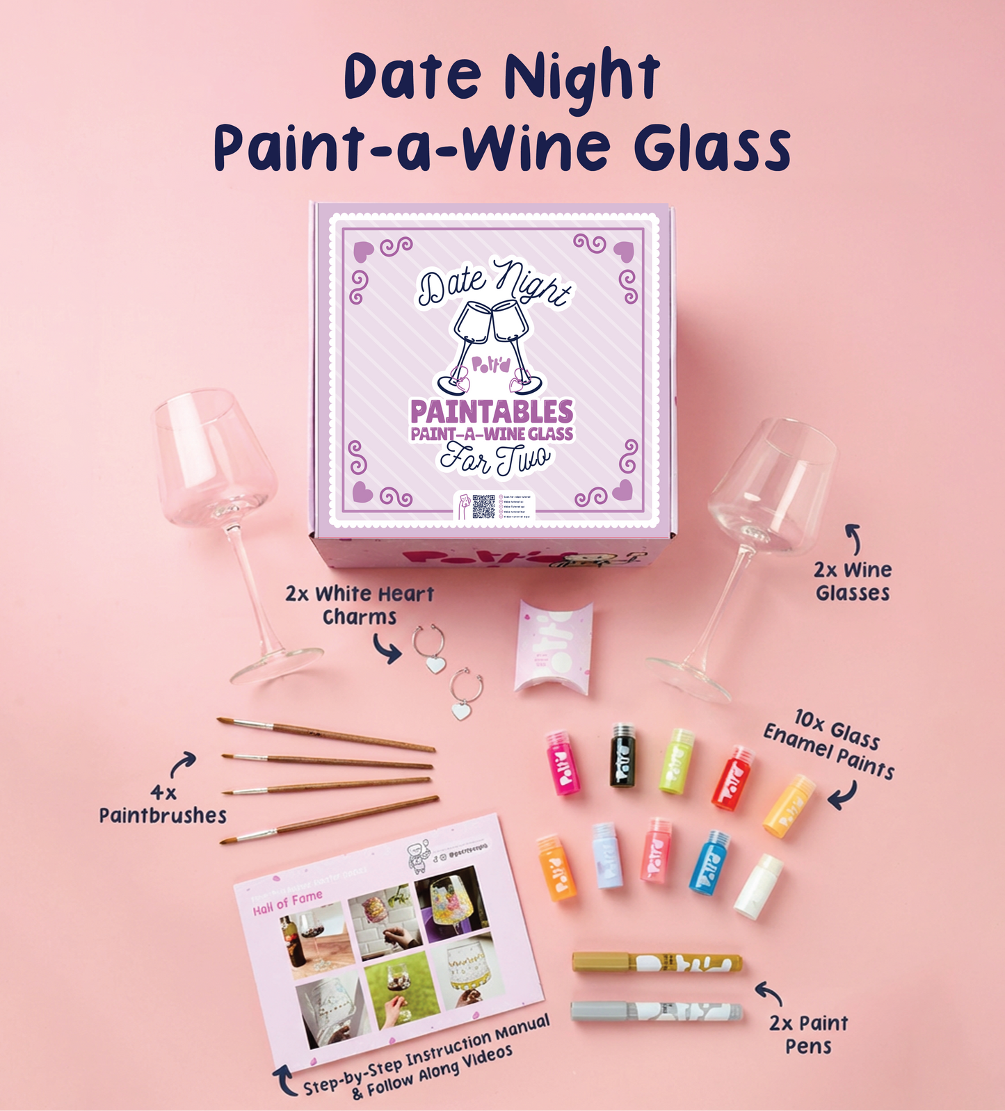 Valentine’s Wine & Mug Painting Bundle