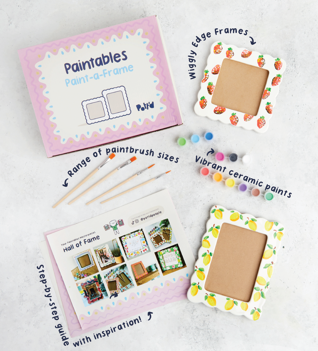 Verfset: Mok, Lijst & Plantenpot