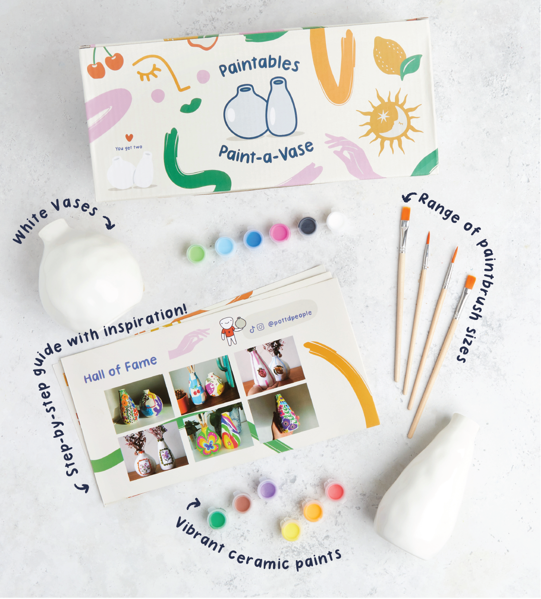 Paintables Mug, Vase & Plant Pot Bundle