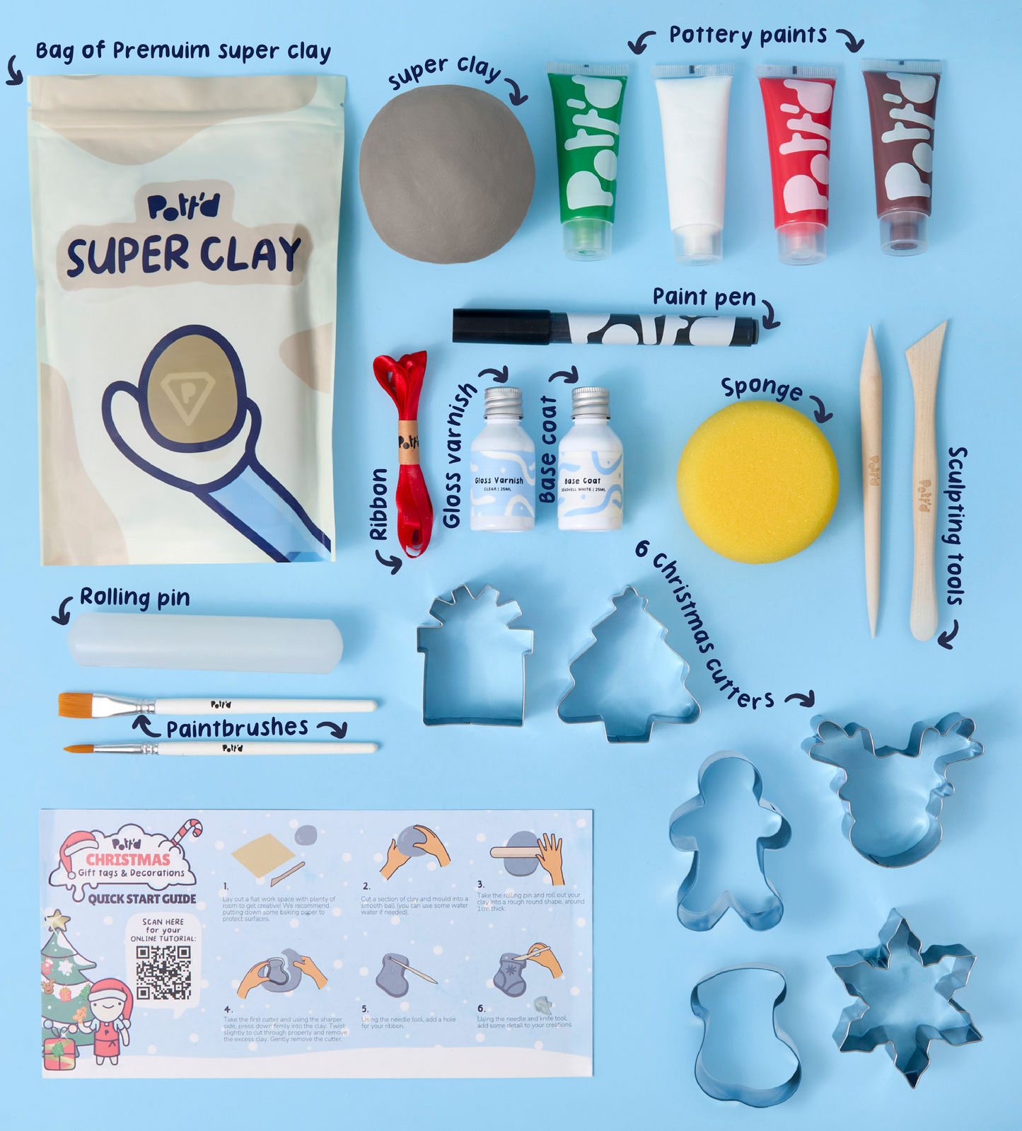 Kit Décorations et Étiquettes Cadeaux de Noël