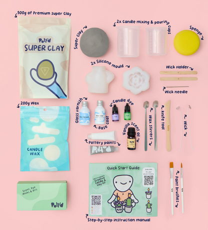 Kaktus Kreationen Kreative Kerze & Ton Kit