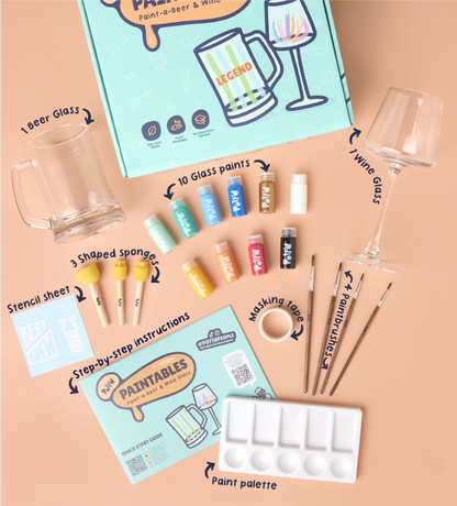 Schilder-je-eigen Bier- en Wijnglas