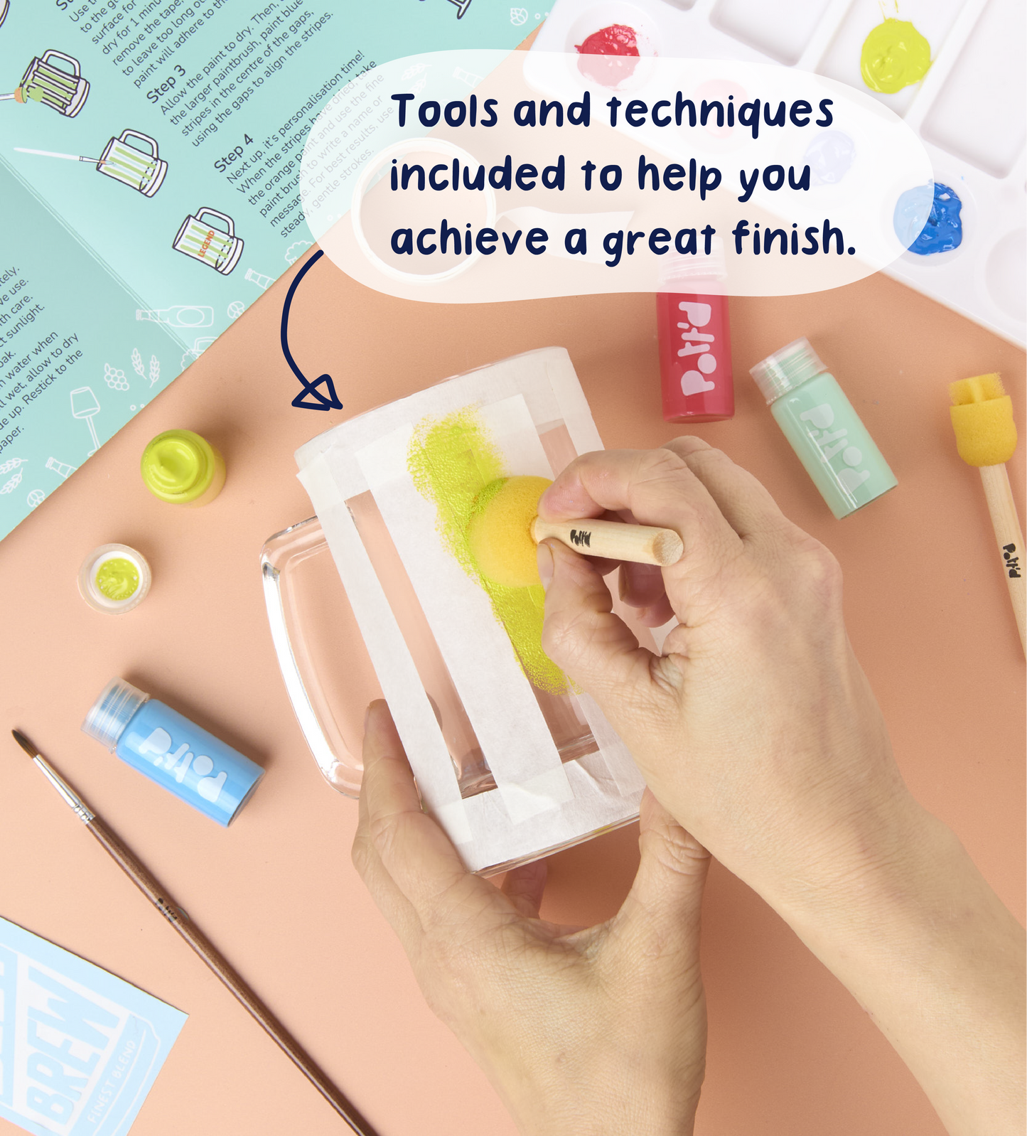 Schilder-je-eigen Bier- en Wijnglas