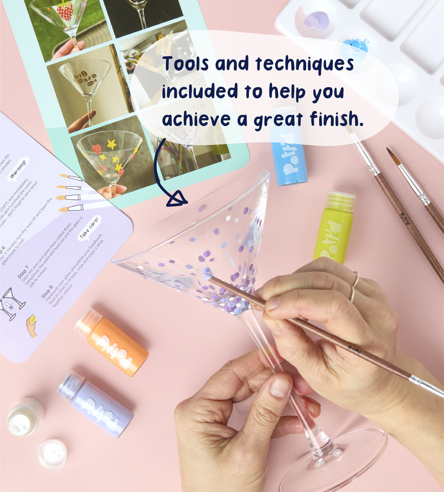 Paint-a-Cocktail Glass