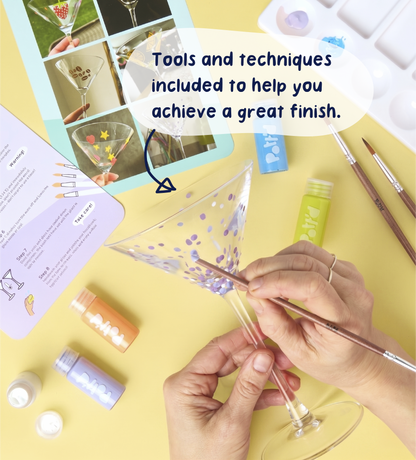 Paint-a-Cocktail Glass