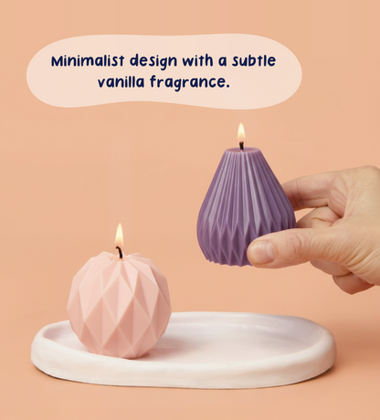 Geometrischer Glanz Kreative Kerze & Ton Kit