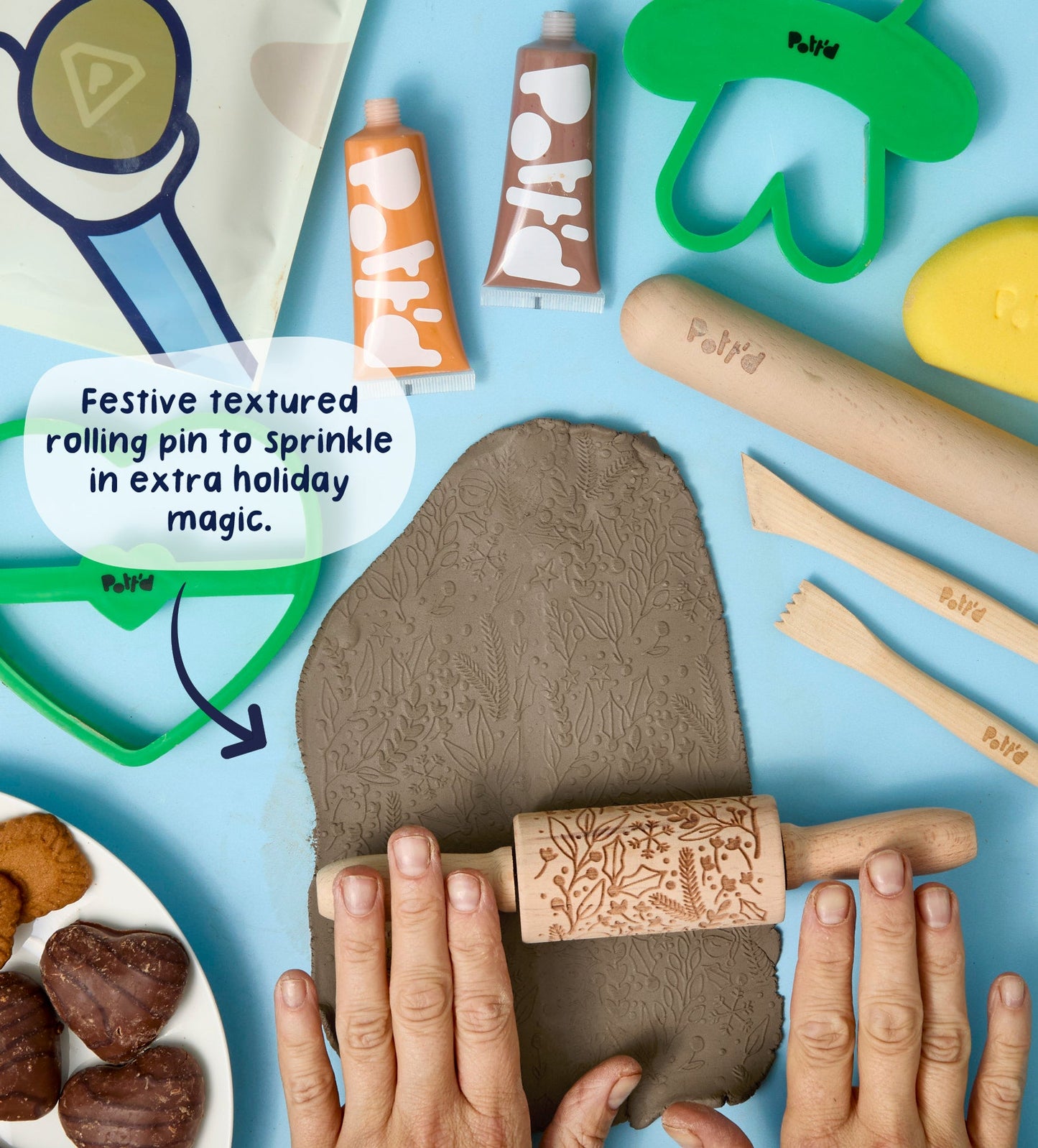 Kerstkoekjes Onderzetterset