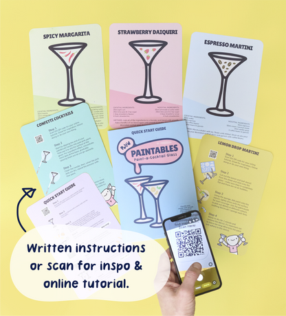 Paint-a-Cocktail Glass