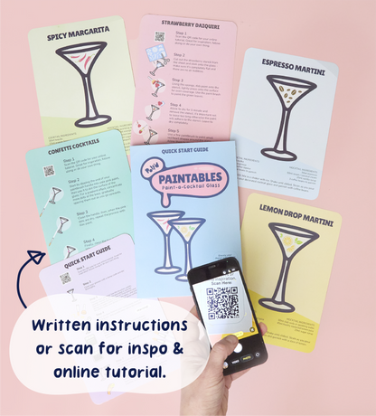 Paint-a-Cocktail Glass