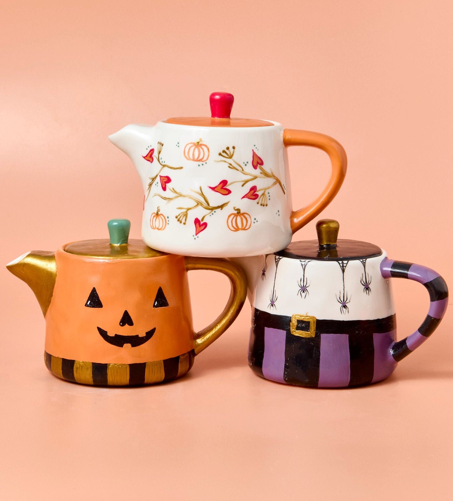 Spooky Sips : Théière Halloween à Peindre
