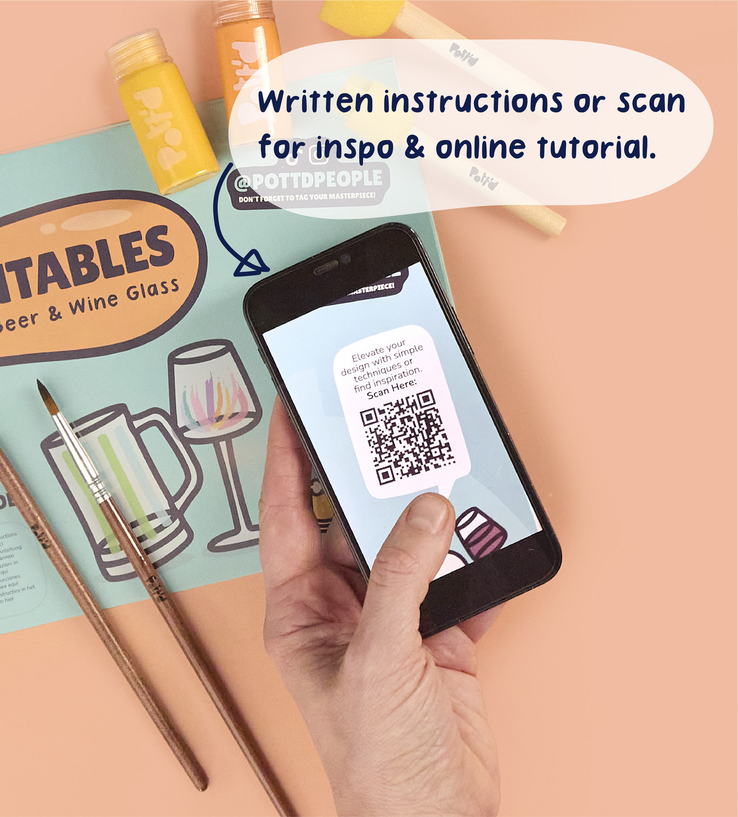 Schilder-je-eigen Bier- en Wijnglas