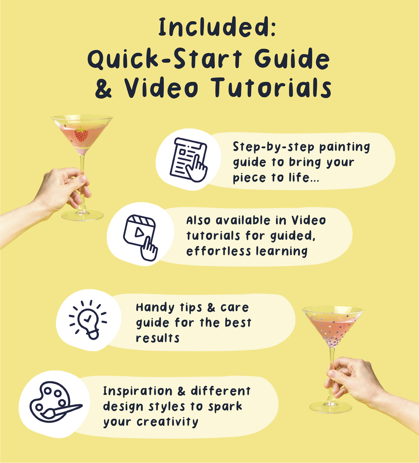 Paint-a-Cocktail Glass