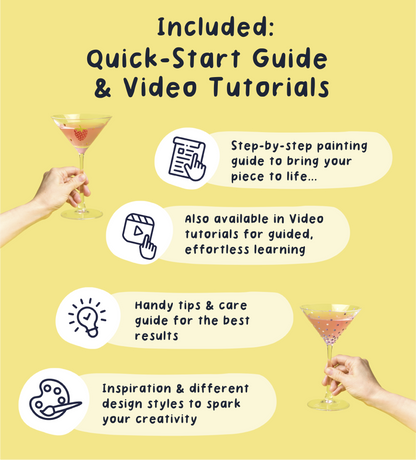 Paint-a-Cocktail Glass