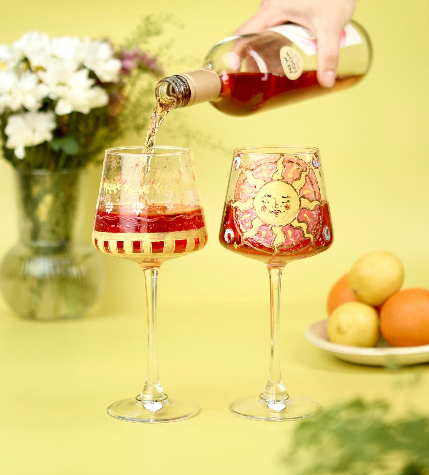 Tassen- & Weingläser-Set zum Bemalen