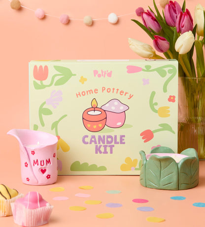 Handmade Moments: Set Candele in Argilla & Cornici da Dipingere