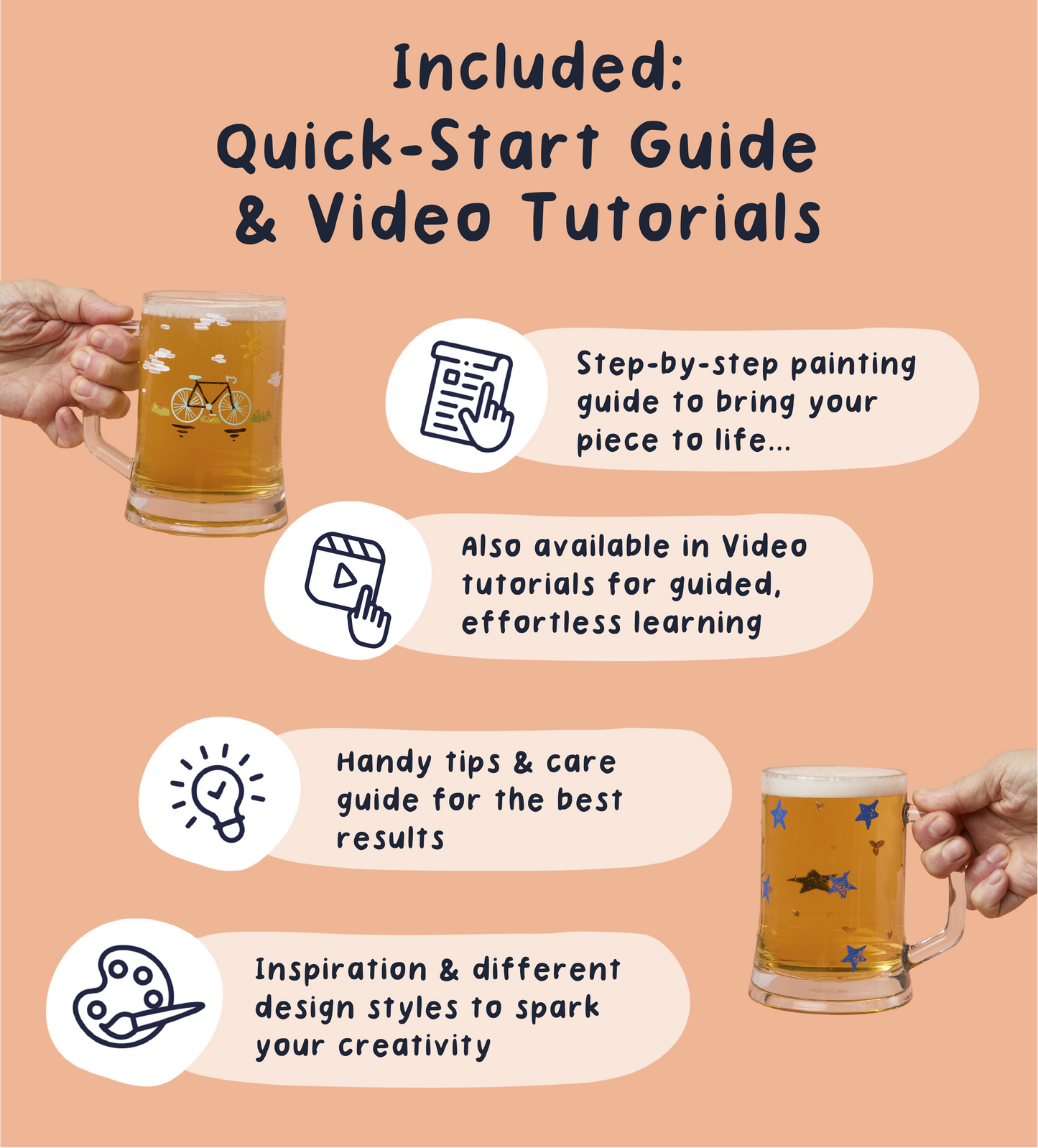 Schilder-je-eigen Bier- en Wijnglas