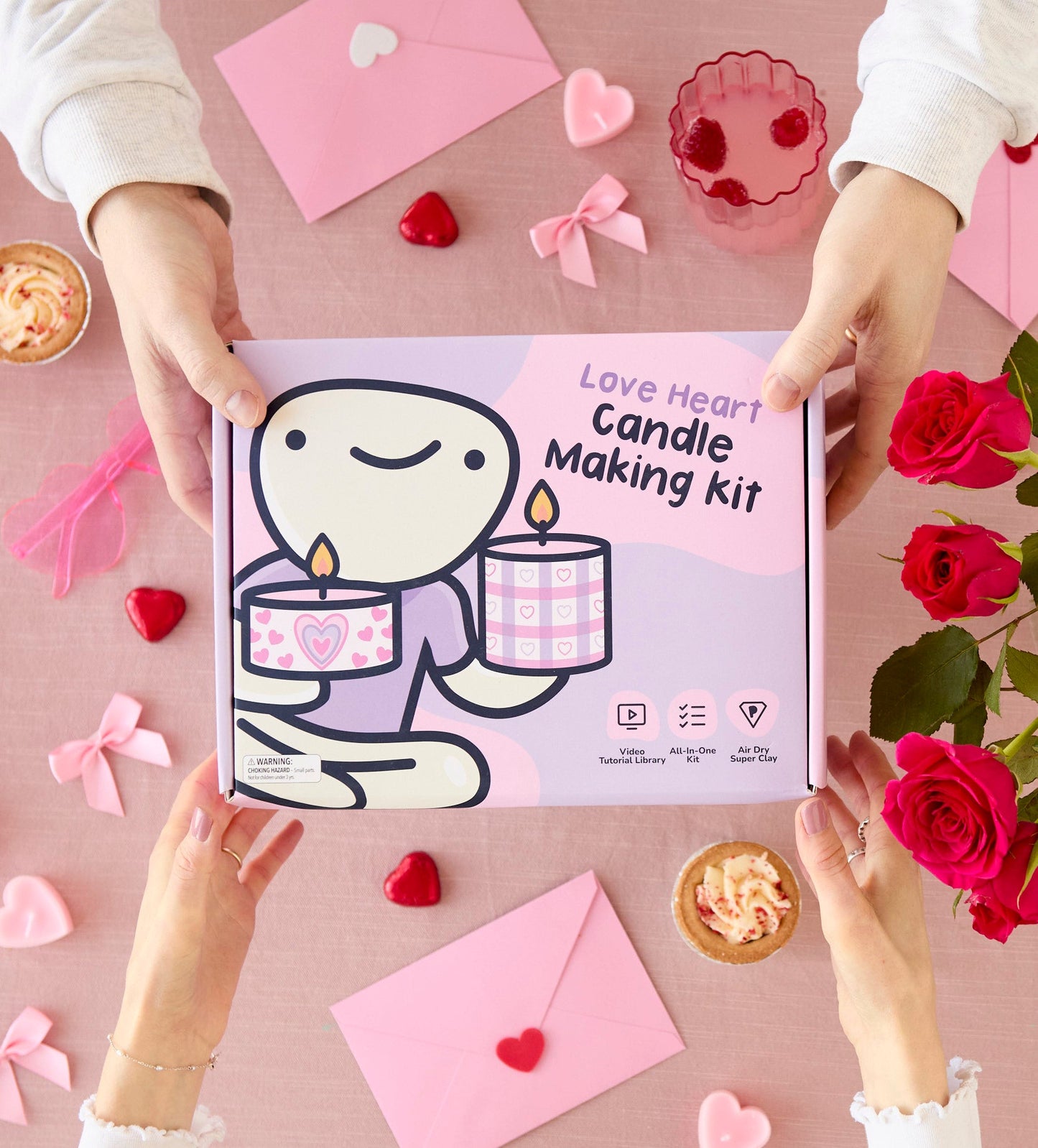 Love Heart Candle Making Kit