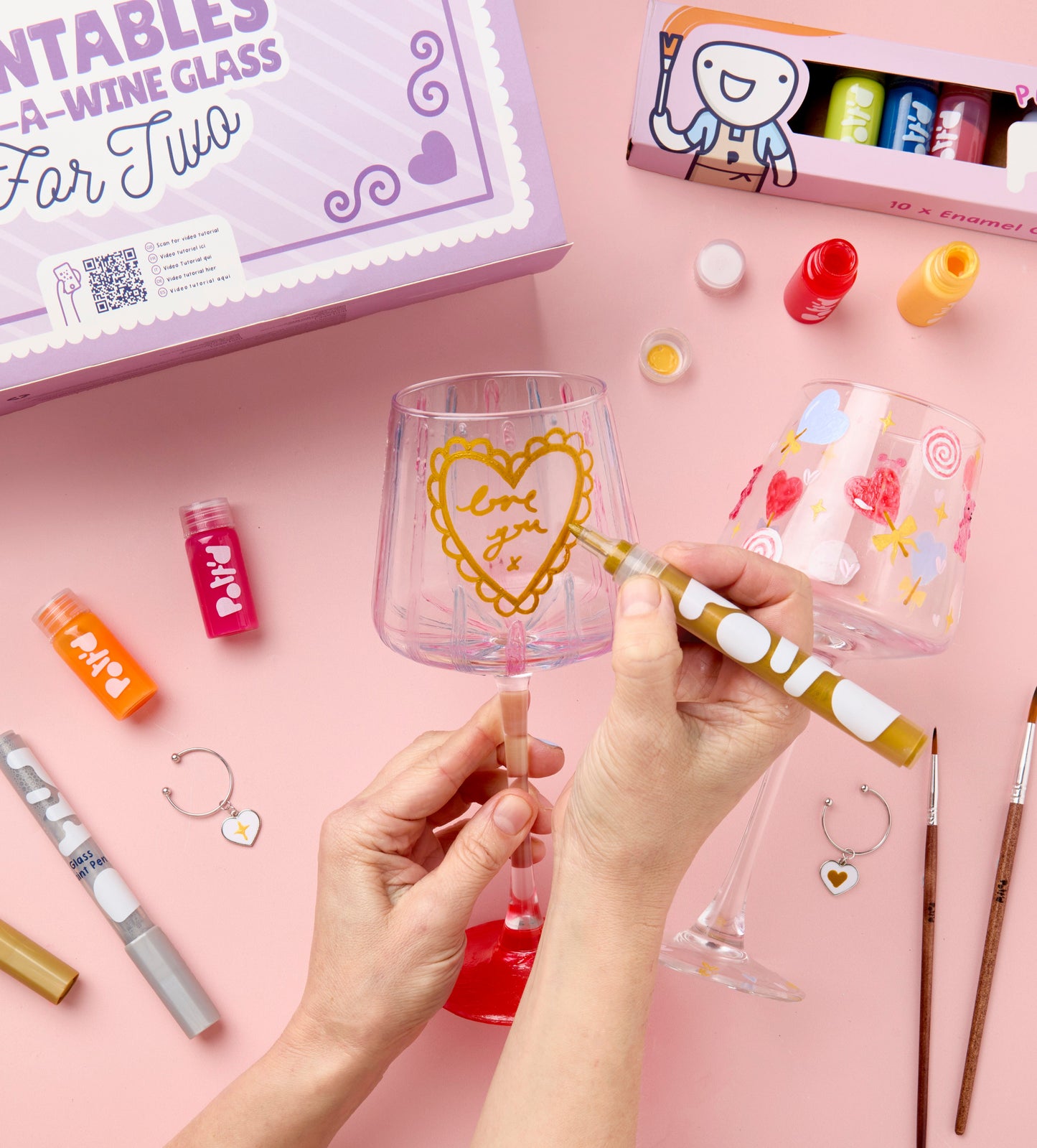 Valentine’s Wine & Mug Painting Bundle