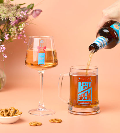 Schilder-je-eigen Bier- en Wijnglas