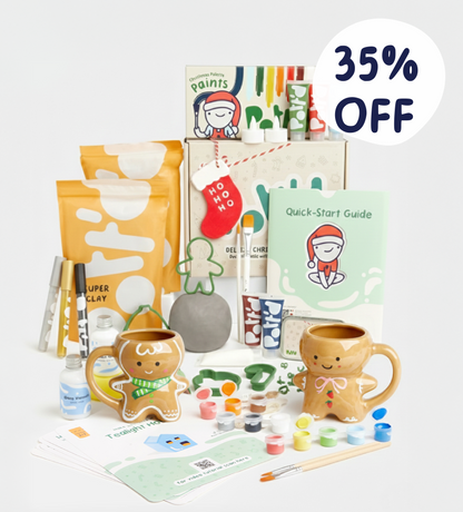 Christmas Pottery & Gingerbread Mug Bundle