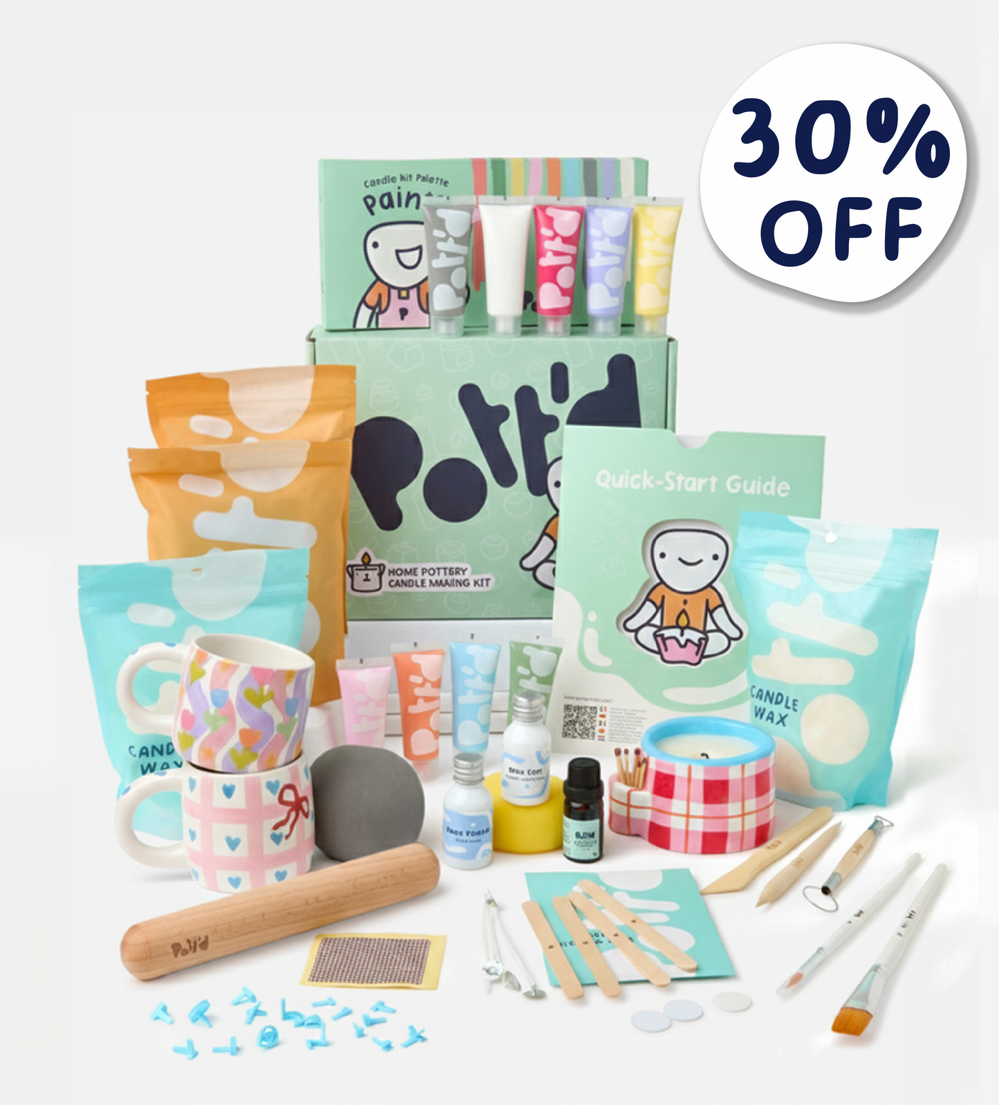 Coffret Mug & Bougie en Poterie
