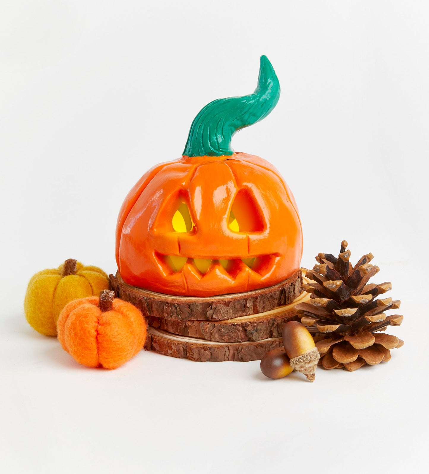 Halloween Pumpkin Tealight Pot