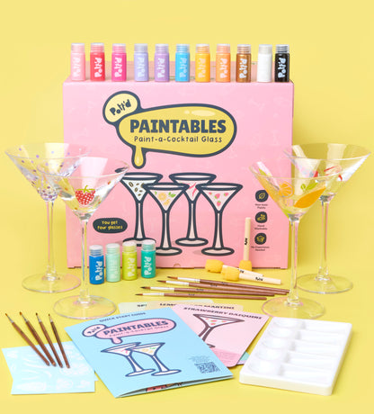 Paint-a-Cocktail Glass x2